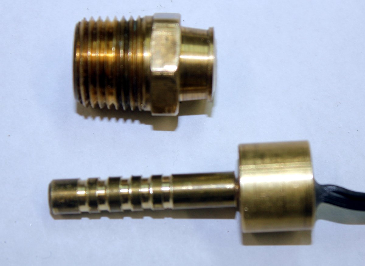 Outside shell from barb fittting